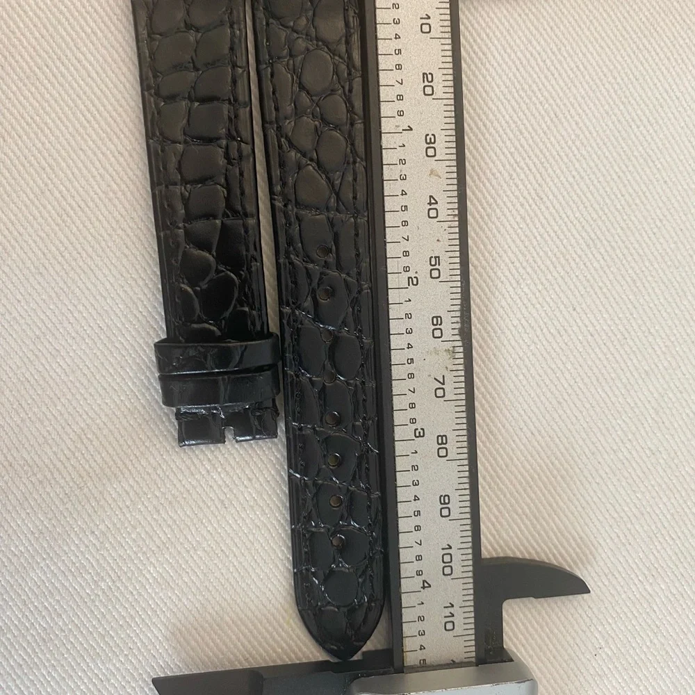Patek Philippe Black Crocodile Pattern Strap